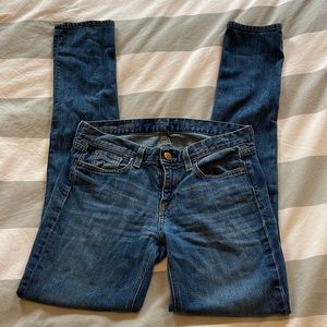J Crew Downtown Skinny Denim Medium Wash Jeans Size 27